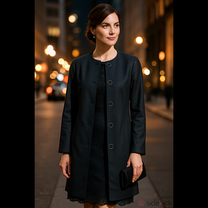 4/$97 Deal! Vintage Renuar Black Longline Blazer